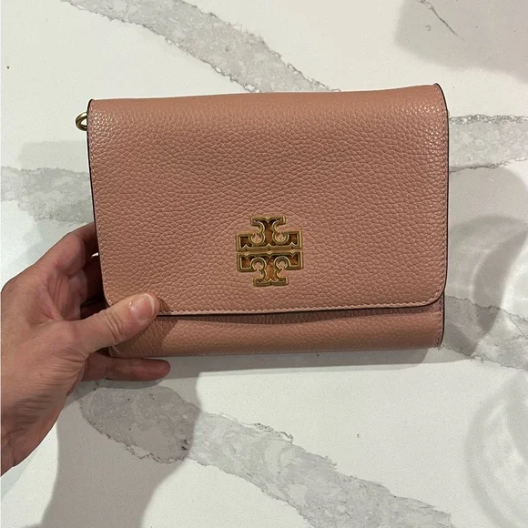 Tory Burch Blush Crossbody Bag with Gold Accents - Picture 12 of 13
